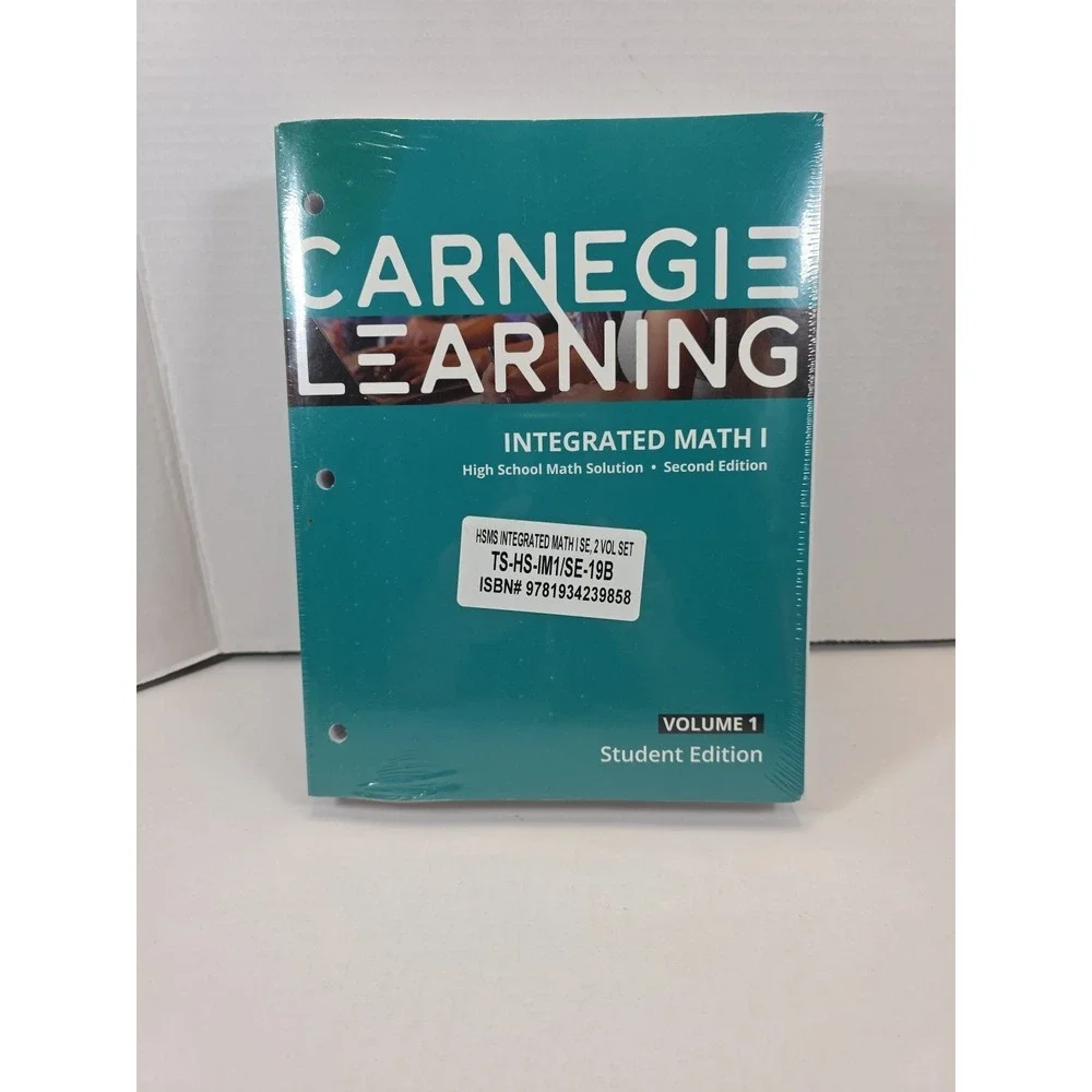 Carnegie Learning Algebra 1  High School Math Solution Second Edition 1 &2 New